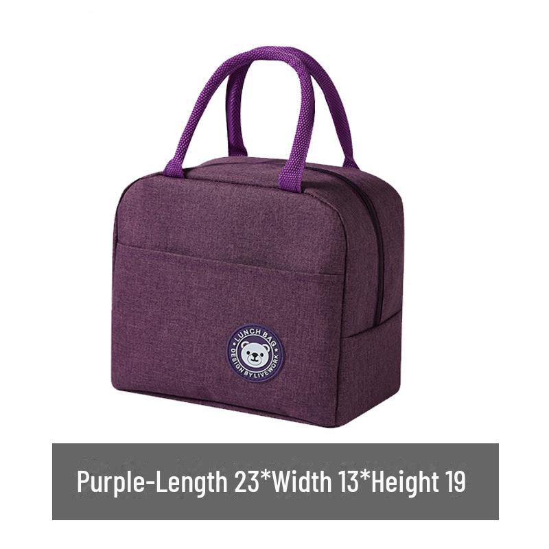 Изолированный ланч-бокс для студентов и офисных работников, водонепроницаемая и маслостойкая сумка большой вместимости с подкладкой из алюминиевой фольги.