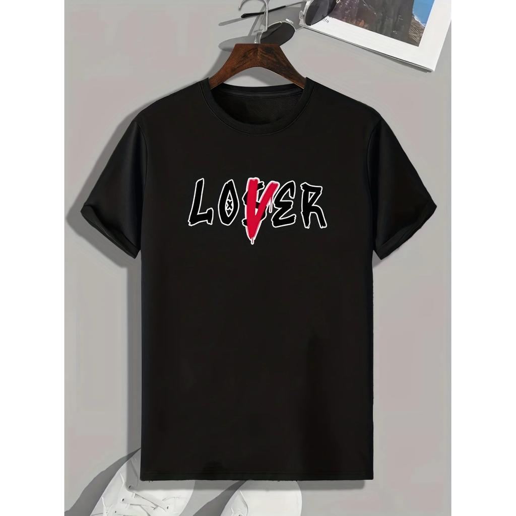Женская футболка с круглым вырезом и коротким рукавом с принтом LOSER LOVER, Модная повседневная футболка с графическим рисунком букв, Одежда для отдыха, Верх пижамы для лета