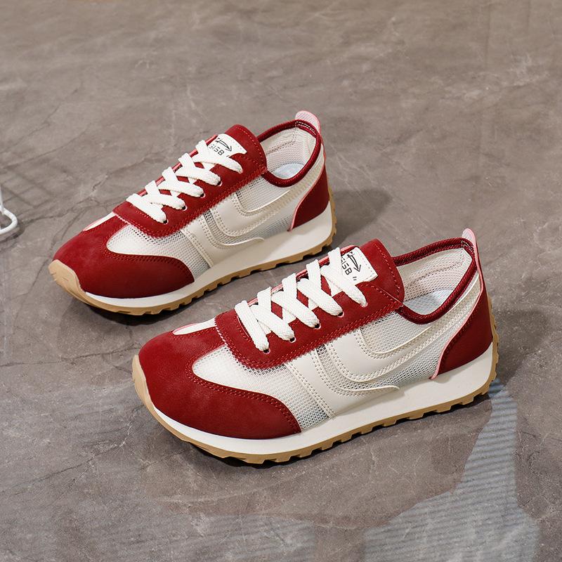 Корейская сетчатая удобная дышащая легкая роскошная мода - летние новые дышащие повседневные женские кроссовки 2025 года