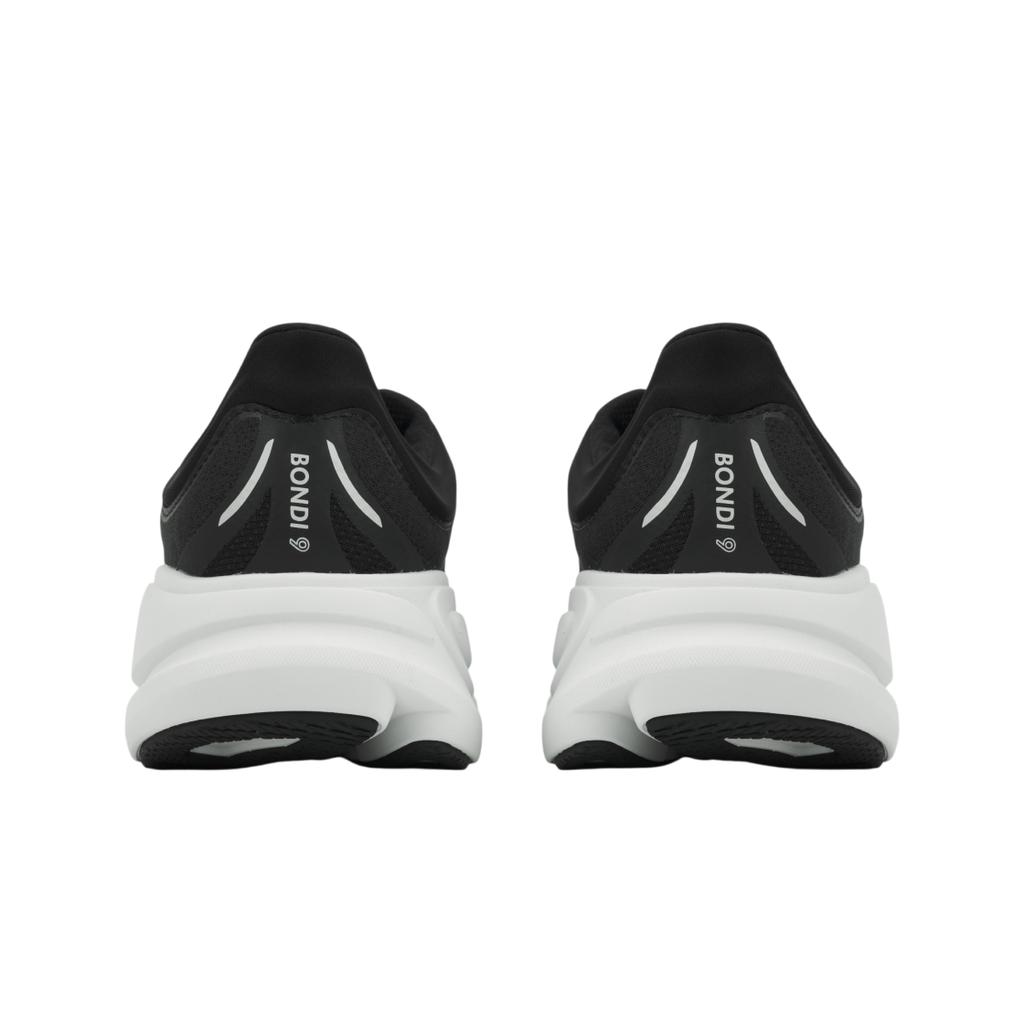 HOKA Bondi 9 Черно-белые женские кроссовки 1162012-BWHT
