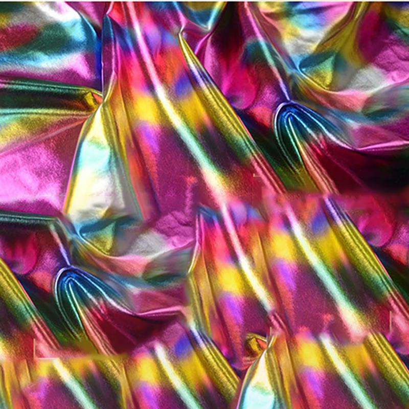 150x50см/лот Спандекс глянцевая ткань ткань горячей штамповки ткань для свадебного украшения ткань для сценического костюма материал для DIY