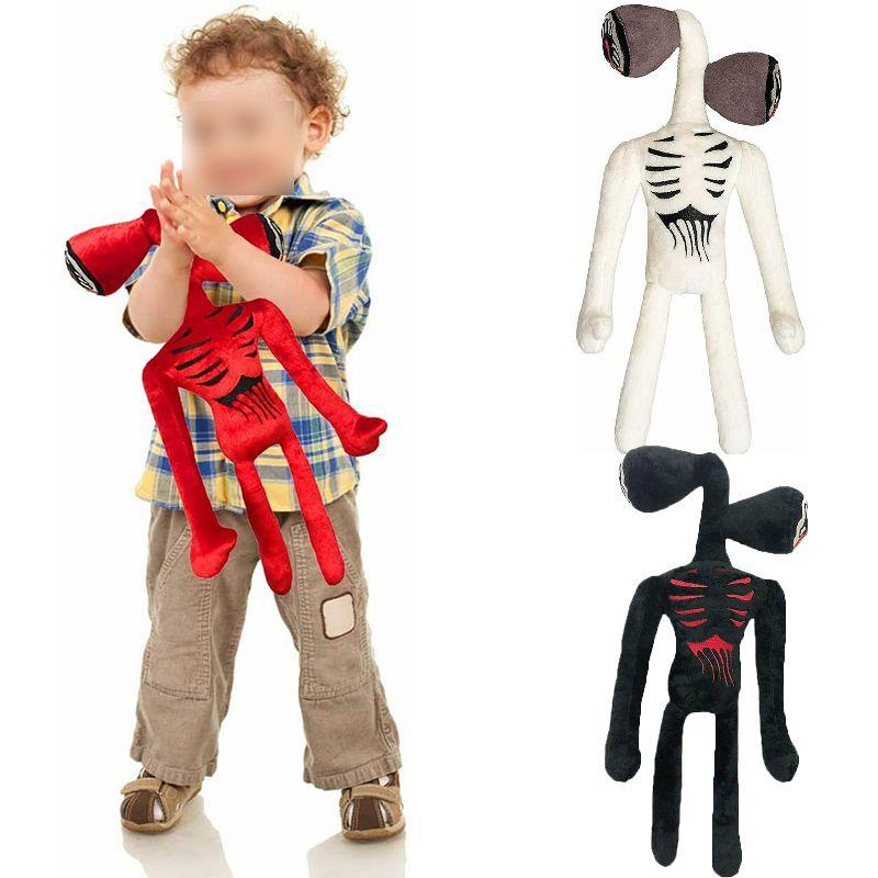 15.7 Inch Siren Head Plush Toy Soft Black And White Horror Stuffed Doll For Kids