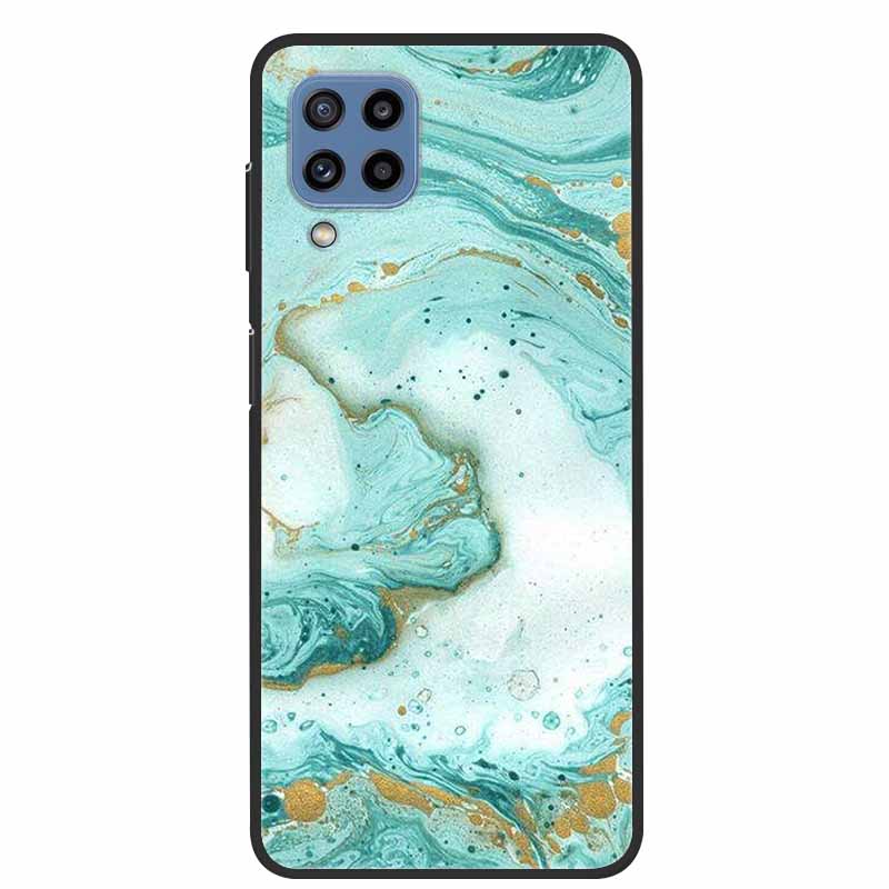 Для Samsung Galaxy A12 Чехол Мраморный ТПУ Силикон Мягкий Чехол для Телефона Для Samsung Galaxy M12 Чехол Samsung F12 Защита Подарок Новый Para