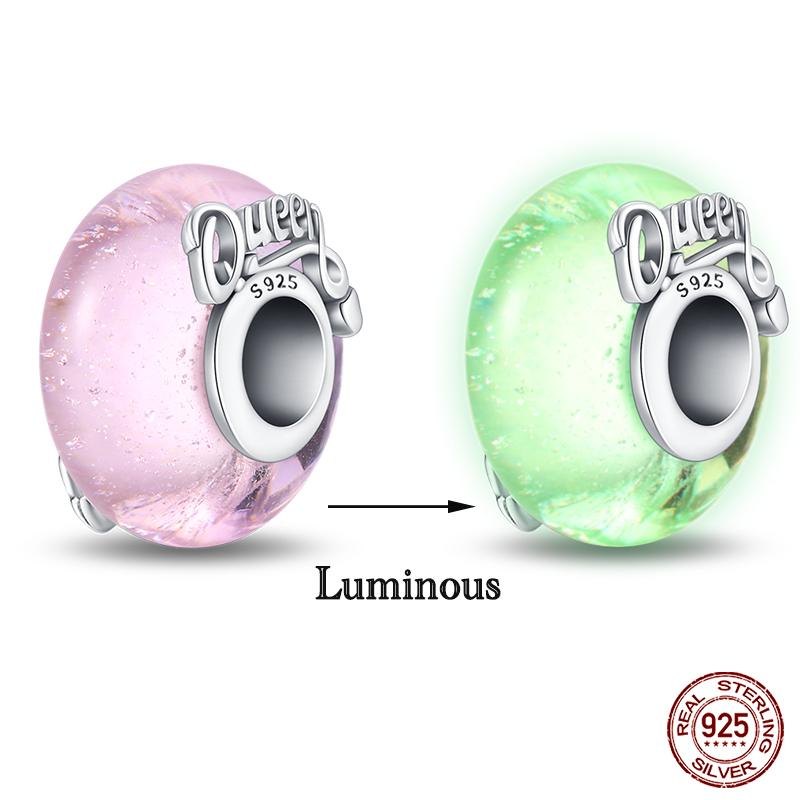 Мода Медь Разноцветный Цветок Перо Океан Светящийся Стекло Шармы Бусины Подходят для Оригинальных Браслетов Qikaola DIY Ювелирные Изделия