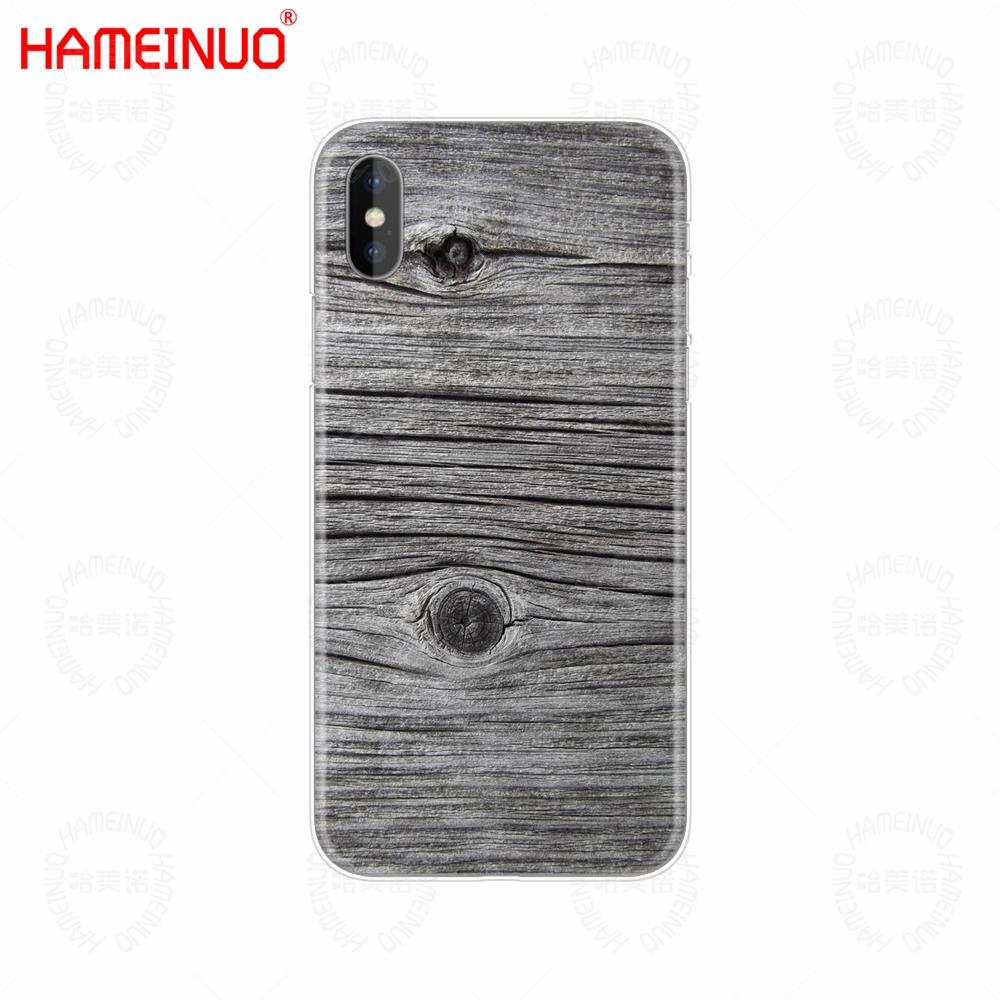 Чехол для мобильного телефона HAMEINUO с текстурой дерева, чехол для iPhone X 8 7 6 4 4S 5 5S SE 5c 6s plus