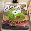 1PC Om Nom Stories Print Flannel Blanket, High quality Comfortable for All Seasons, Home Decor, Warmth and Comfort, Perfect for Christmas Gifts100