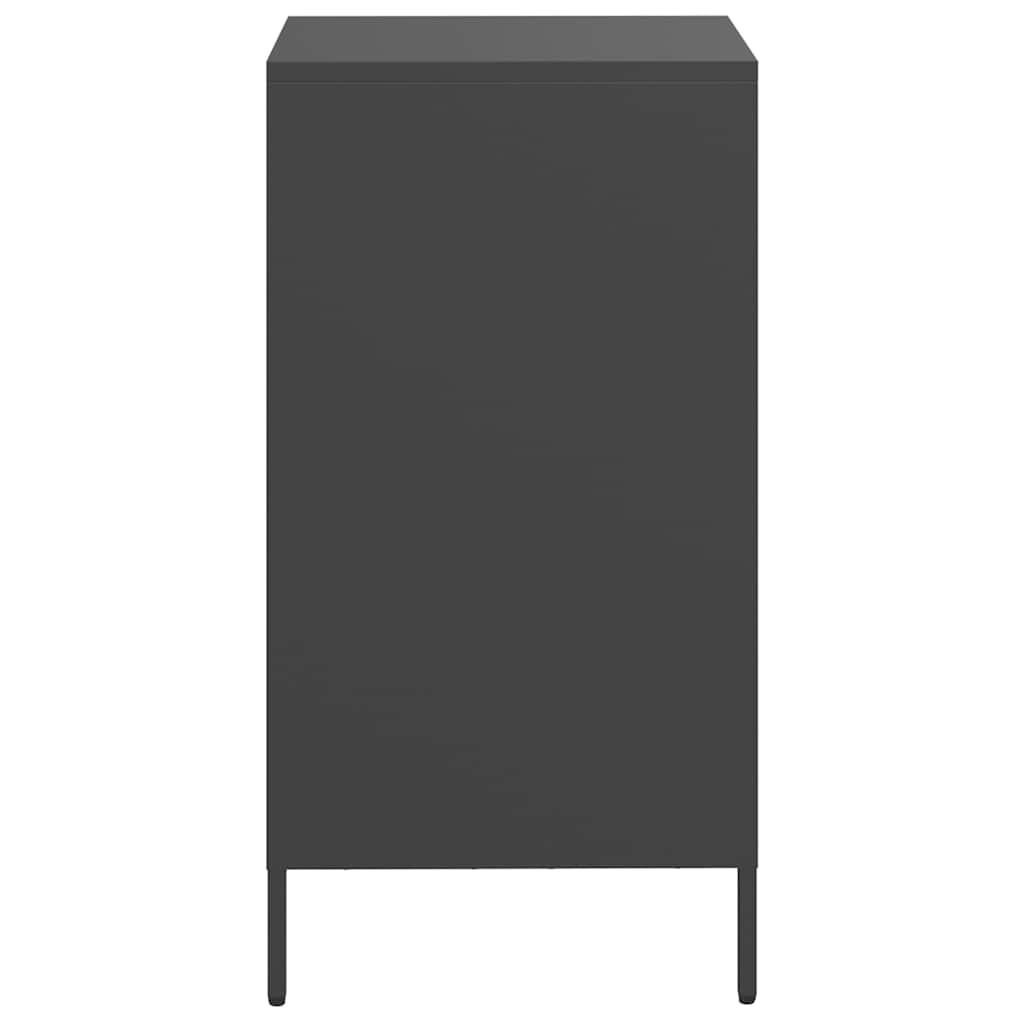 Vidaxl Szafka, Czarna, 35X39X73,5 Cm, Stal Walcowana Na Zimno