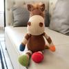 Crochet Animals Plush Stuffed Bunny Monkey Dolls Cotton Knitted Plushies Rabbit Cuddle Toys Kids Early Educational Peluche Toy