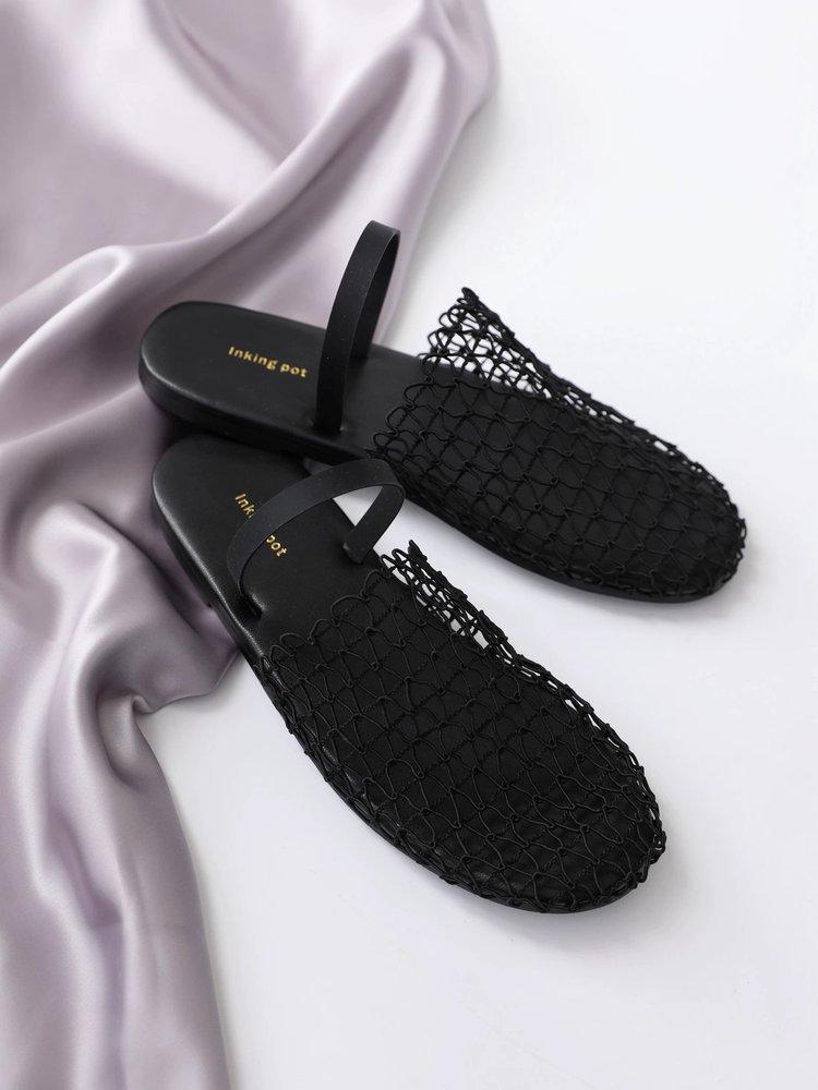 Баотоу Рыбацкая сетка Балетки Лето 2025 Дышащая сетка Полые Удобные Сандалии на мягкой подошве Нескользящие Легкие тапочки