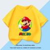 Детская мультяшная футболка с коротким рукавом Super Mario Bros Летний Новый Топ