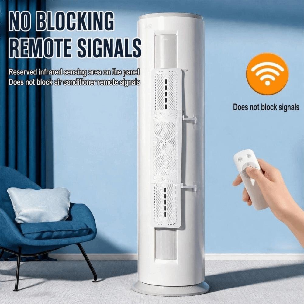 No Drill Air Conditioner Wind Deflector Adjustable AC Air Baffle Air Guard Panel Public Area Vent