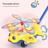 Детская игрушка-самолет, которую можно толкать, со звуком и пропеллером