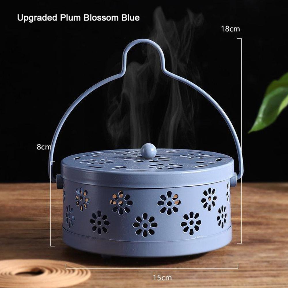 Чехол для спирали от комаров Держатель для лотка Противопожарный держатель для отпугивания комаров Портативная курильница для благовоний