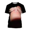 Reptile Gecko 3D Print T Shirt Men Summer Round Neck T-shirt Graphics Short Sleeve Oversized Pullover Fashion Tee Tops Clothing