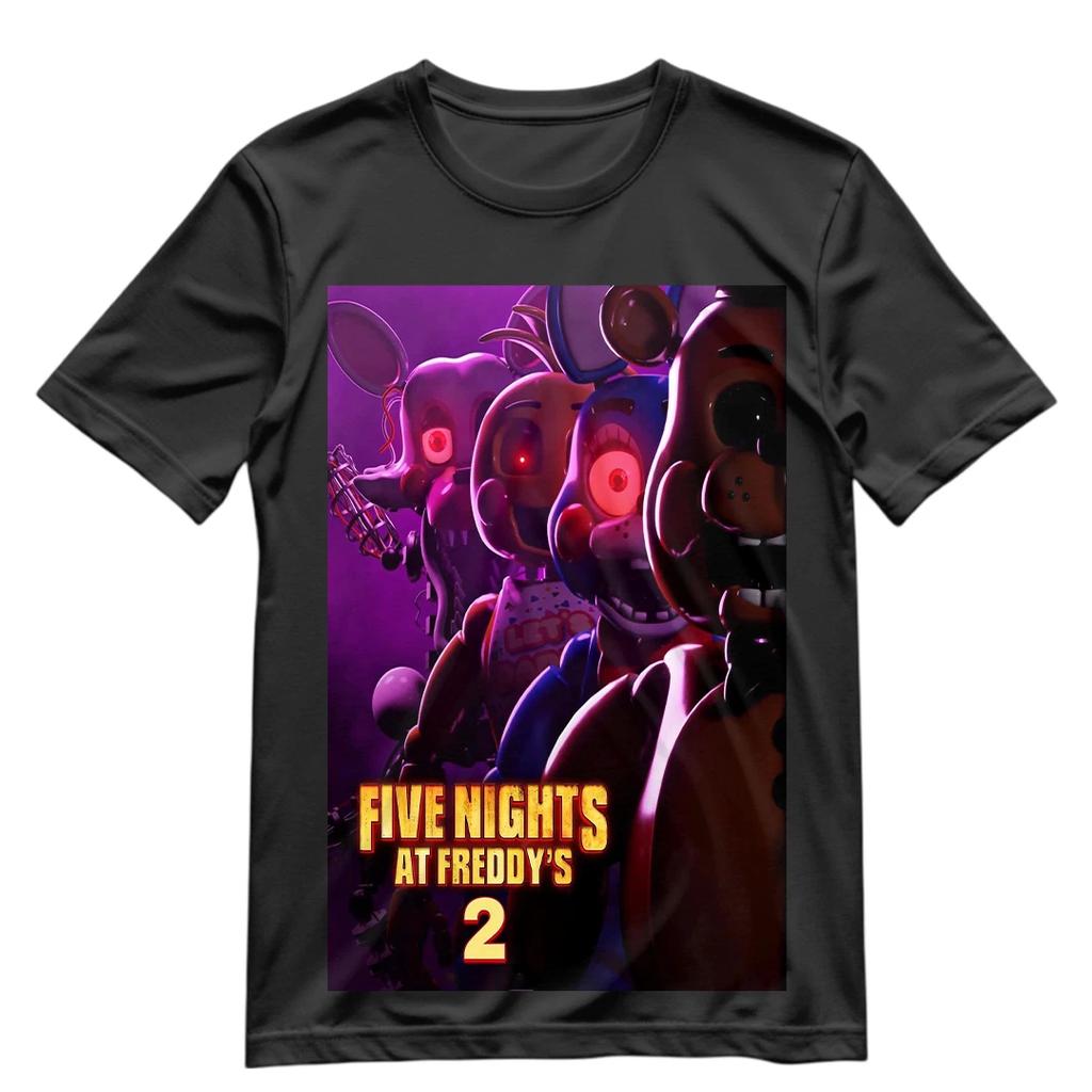 Футболка Five Nights At Freddys 2 Футболка FNAF 2 Фильм Графическая футболка S-XXXL Футболка V2