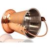 Steel Copper Hammered Design Bucket, Serveware & Tableware for Home, Hotel & Restaurants, Volume-400 ML