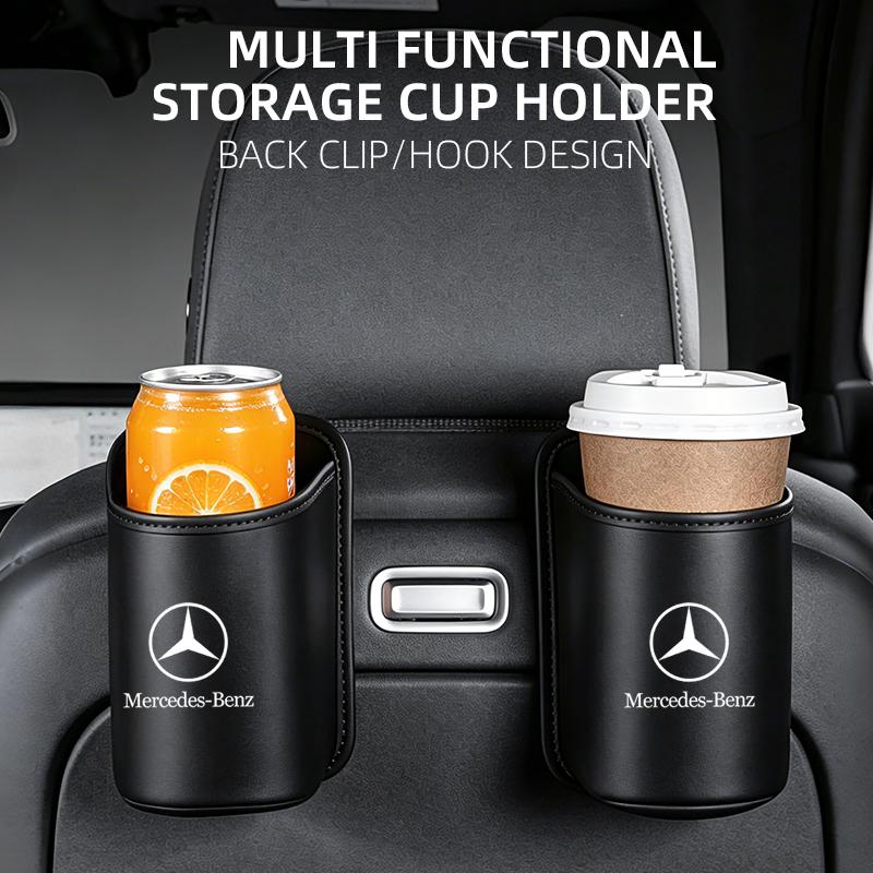 CRY1 For Mercedes Benz W166 W206 W177 W176 W211 W212 Car Door Water Cup Holder Back Seat Drink Rack Leather Storage Box SBD-45456