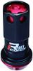 KYO-EI (Kyoei Industry) Racing Composite R40 iCONIX Wheel Nuts, M12 x P1.25, with Aluminum Caps, Black/Red, RIA-03KR