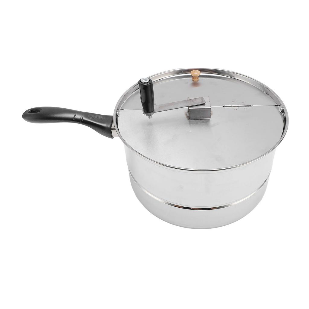 Попкорн-мейкер для плиты из нержавеющей стали, попкорница с ручкой для газа, электрического нагрева