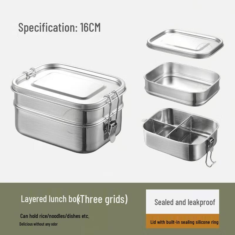 ZISIZ 304 Stainless Steel Lunch Box