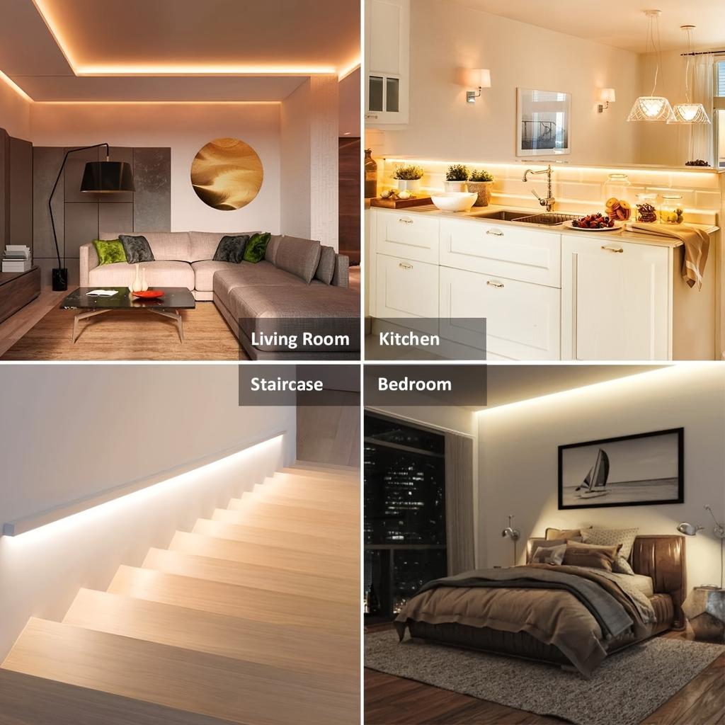 Светодиодная лента 5V USB, разноцветная - Гибкая лента SMD 2835, можно резать, самоклеящаяся, подходит для подсветки телевизора, шкафов, домашнего освещения