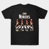 Мужская черная футболка с принтом Очень большая футболка The Niners Принт термотрансферной бумагой без выреза Хлопковая футболка