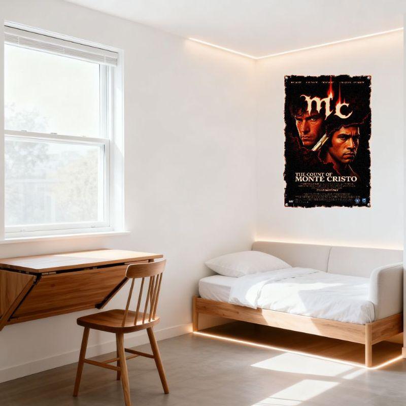 Металлическая табличка с изображением графа Монте-Кристо, винтажная потертая настенная табличка, арт-декор для дома, бара, мужской комнаты