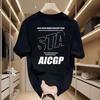 2026 Unisexs Cotton Fitted Tshirts Black T Shirt Fashion Summer Wear Casual for Unisex Letter Print Tee Shirts White Unisex Clothing