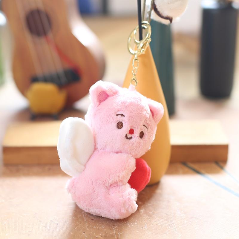 Милая милая подвеска Love Butter Bear, плюшевая игрушка, кукла, сумка, подвесной брелок, кукла