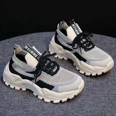 Модные женские кроссовки Flying Woven в корейском стиле, женская обувь, дышащая легкая спортивная обувь, женская обувь