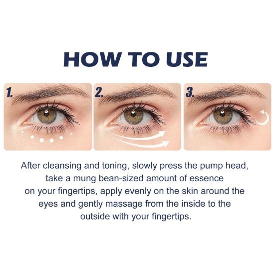 5ML Eye Serum Rapid Reduction Eye Line Advanced Formula Anti Aging Remove Under-Eye Bag Wrinkles Dark Circles Repair Moisturizing Eye Care Essence