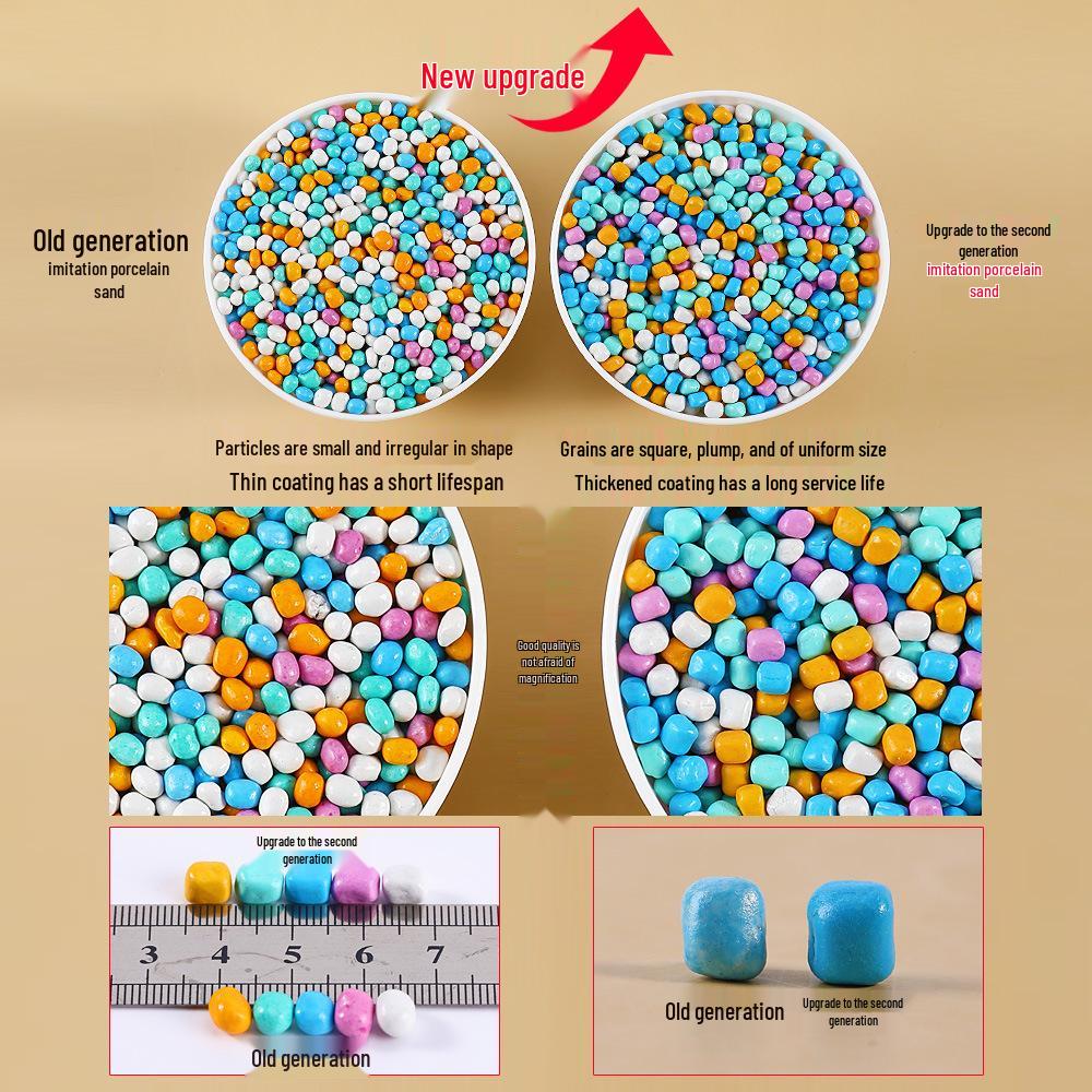 Цветной Камень Игрушки из песка с крупными частицами для детей и младенцев - Игра в помещении