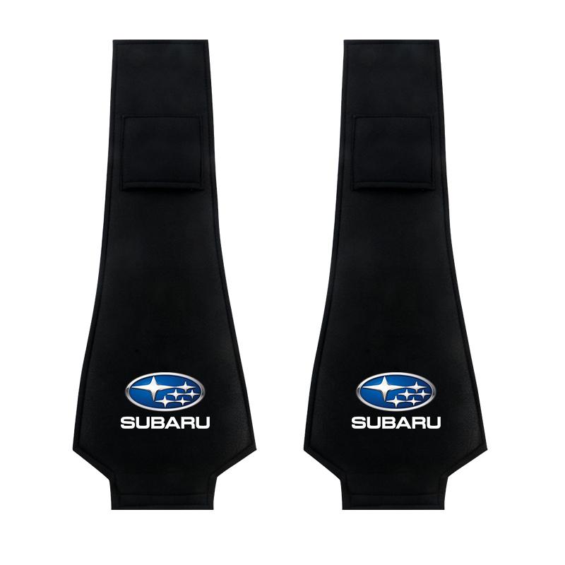 1/2pcs Car Headrest Cover with Phone Pocket for Subaru Forester Impreza Legacy Outback WRX STI Crosstrek BRZ XV Y111