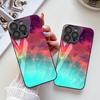 Звездное небо вселенная туманность для iPhone 17 металлическая краска стекло защитный чехол для мобильного телефона 13 мелкое отверстие 16/15/14