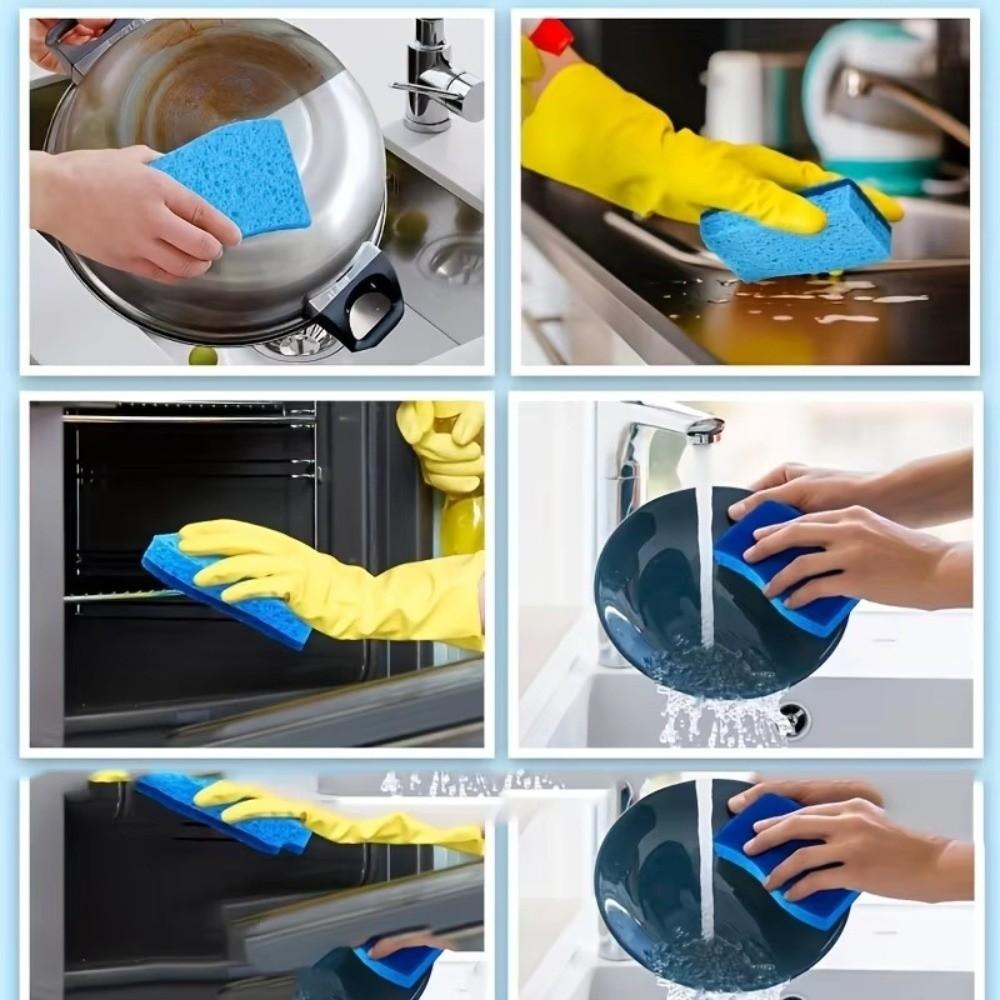 Sponge Dishwashing Sponge Double-Sided Clean Rub Cleaning Wipe Household Cleaning Tools