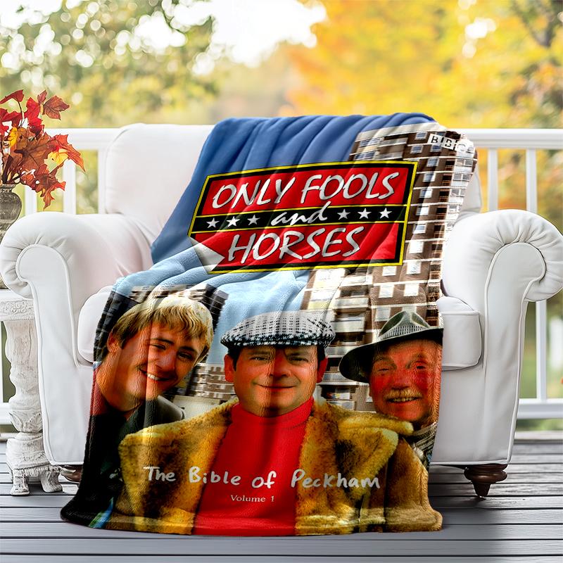Only Fools and Horses Flannel Blanket Soft All-Season Throw, Design for Camping, Car Travel, Hiking Sofa, Bed, Office Perfect Gift for Parties