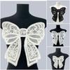 Embroidery Collar Flower Bow Knot Three-dimensional Flower Fashion Chest Flower  Women