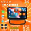 Android 14 Carplay Car Radio For Korando 2010 - 2013 Multimedia Video Player Navigation GPS Stereo 2Din DVD AI Voice Head Unit