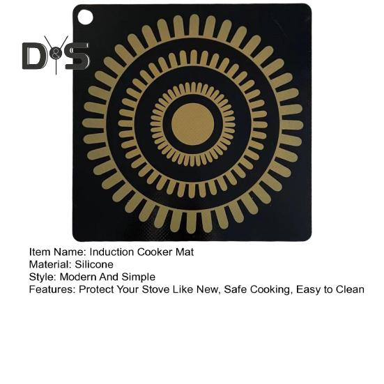 Термохромный силиконовый коврик для защиты индукционной варочной поверхности, индикатор нагрева, легкоочищаемый, нескользящий многоцелевой коврик для индукционных варочных поверхностей, защита плиты