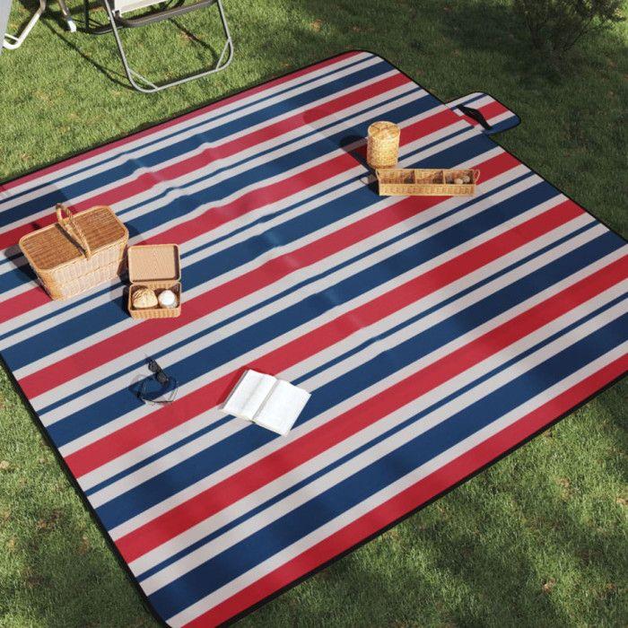 Foldable Picnic Blanket 200x200 Cm Velvet