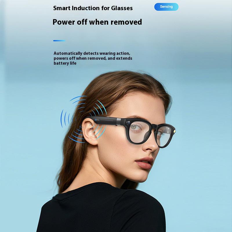 AI Smart Glasses: 8MP Camera, HD Recording, Real-time Translation, Noise Reduction, Photochromic Lenses