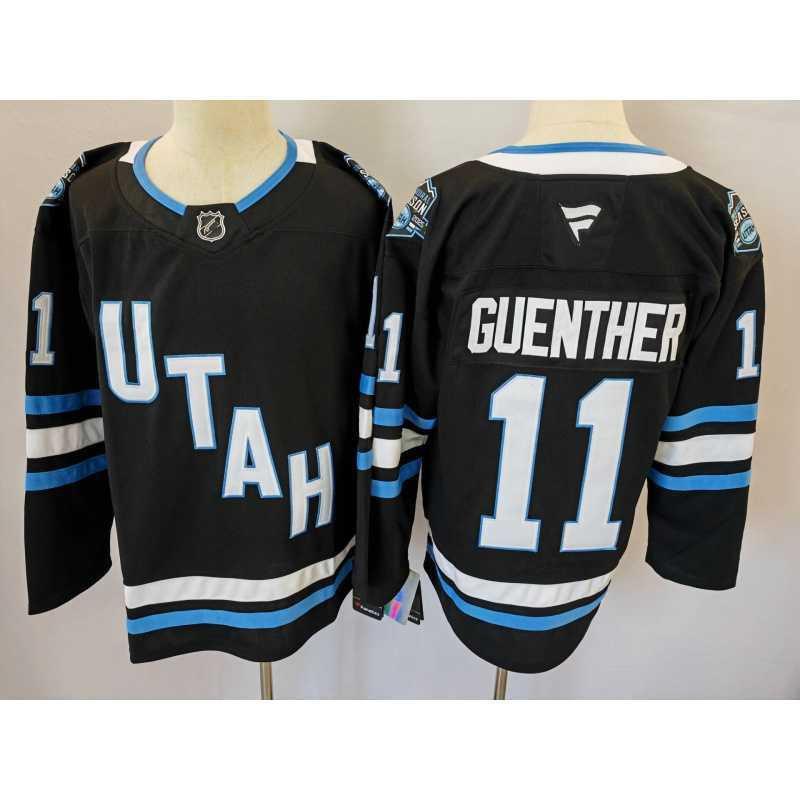 Mens Womens Ice Hockey Training Jersey Long Sleeve Pullover With Fleece Lining NHL Team Logos Utah Grizzlies Devils Kraken Blue