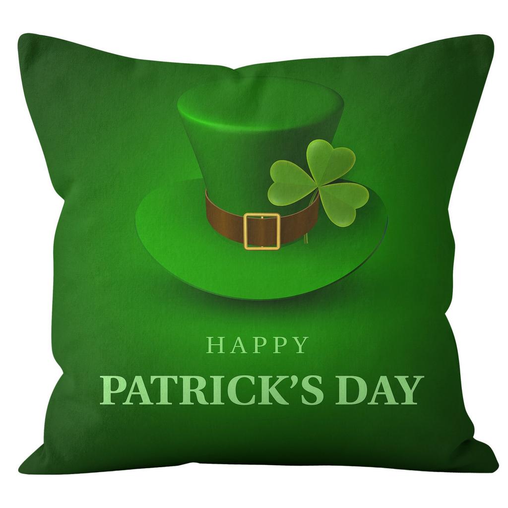 Наволочка для дома Ст. Наволочка на День святого Патрика Четырехлистный клевер Клетчатая Наволочка на диванную подушку