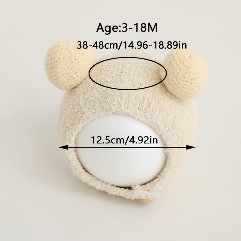 1 шт. Детская теплая шапка для холодных ушей с рисунком из мультфильма, милая шерстяная шапка, подходит для повседневной носки и игр на открытом воздухе, подходит для детей в возрасте от 3 до 18 месяцев