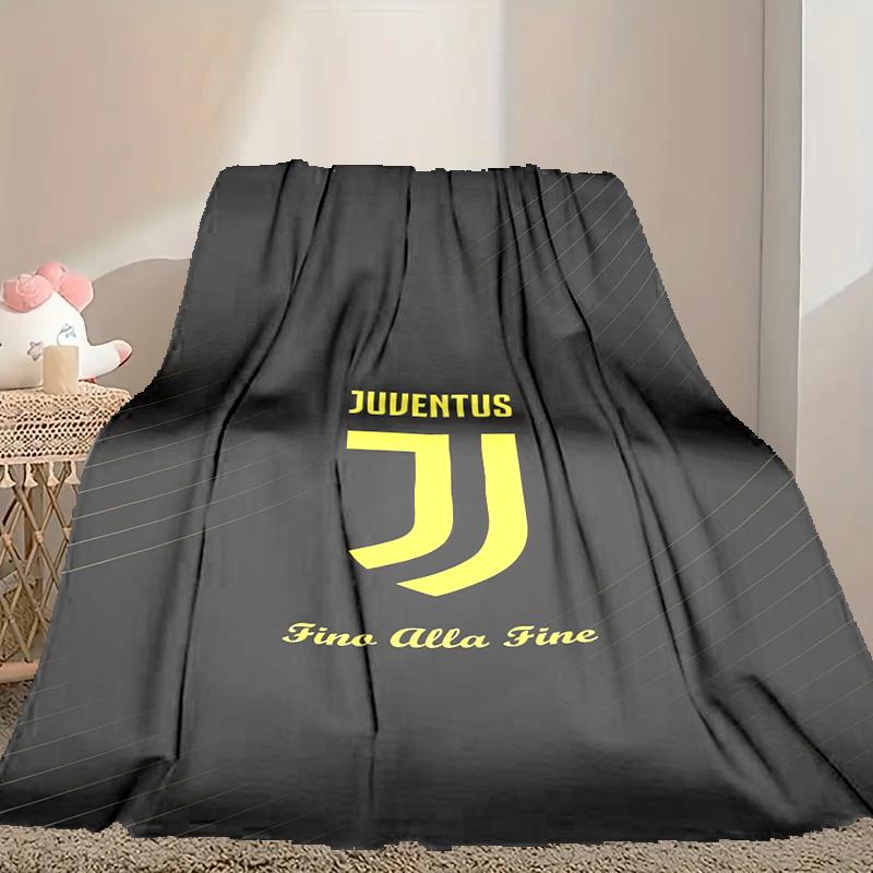1pc Juventus Football Club Blanket, Super Cozy Printed Home Blanket, All-Season Warmth