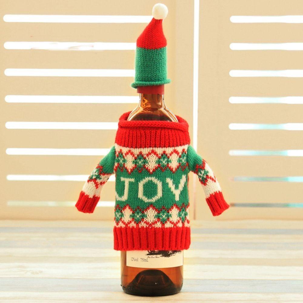 Christmas Tableware Party Supplies Christmas Decorations Champagne Bottle Cover Wine Bottle Cover