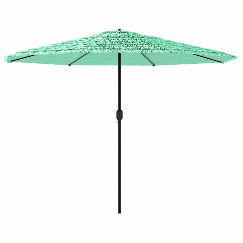 Green Sun Umbrella with Steel Pole 324 x 324 x 247 cm