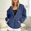 Women Zip Up Hoodies Long Sleeve Oversized Sweatshirt Fall Fleece Jackets with Pockets Casual Workout Outfits