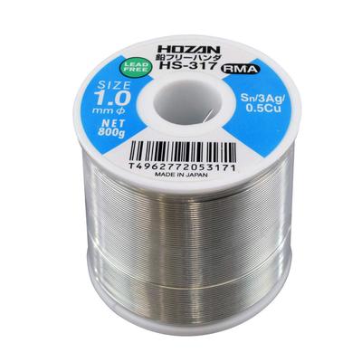 HOZAN Бессвинцовый припой, Sn-3Ag-0.5Cu, диаметр 1,0 мм, 800 г, HS-317