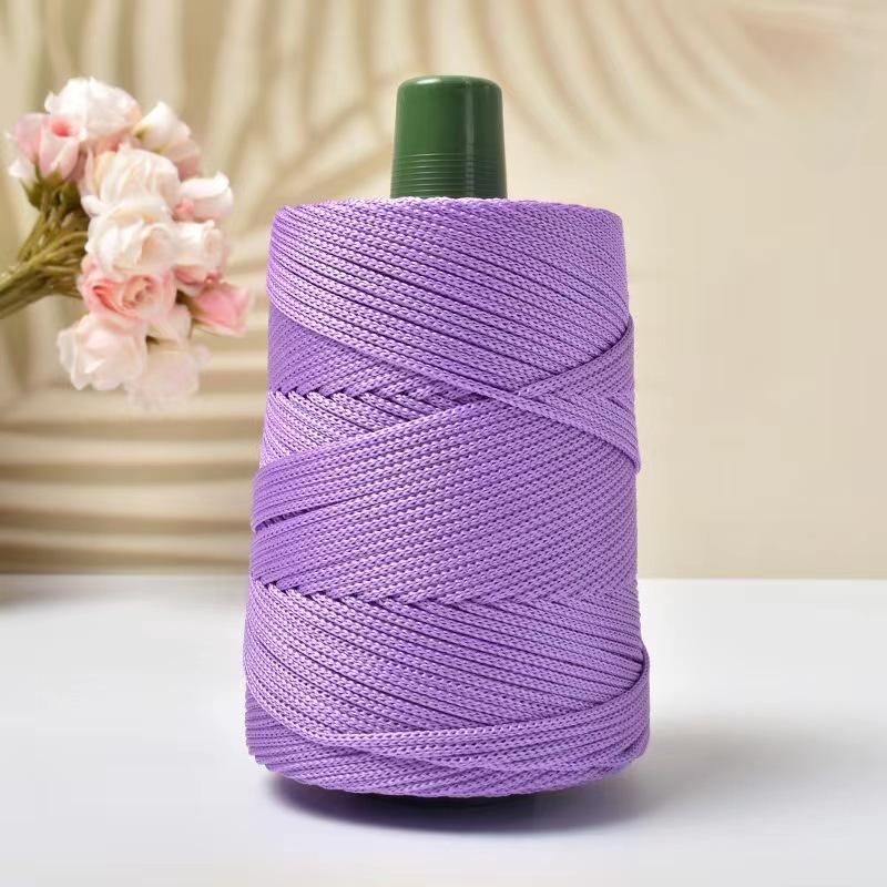 Летняя пряжа для вязания крючком Ice Rope 3 мм нить для ручного вязания сумки, шляпы от солнца, обуви, плетеная, для DIY, крючок, подушка, шелк, средней толщины